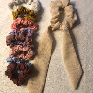 Multicolored scrunchie collection